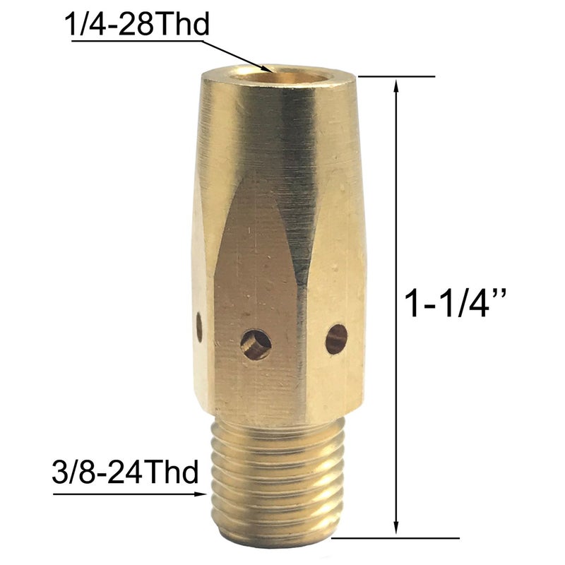 Zinger Mig Welding Gun Accessory .035" Kit for Miller Millermatic M-25,M-40 and Hobart H MIG Gun:20PCS Welding Contact Tips 000-068 0.035"+2pcs gas nozzles 200-258 1/2"+2PCS gas diffusers 169-728 - Image 3
